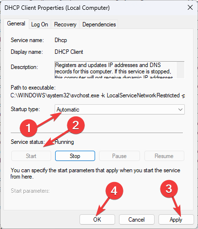 DHCP client - dhcp is not enabled for ethernet
