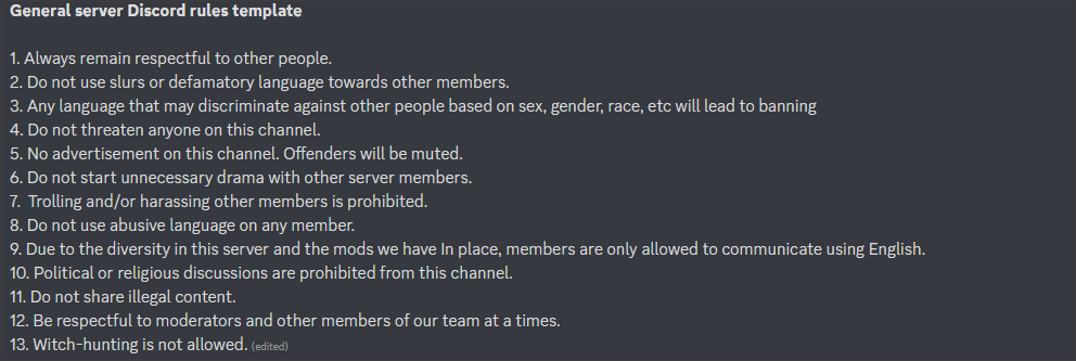 Discord Server Templates, Discord Template List