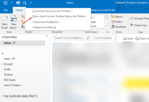 How To Customize The Quick Access Toolbar In Outlook