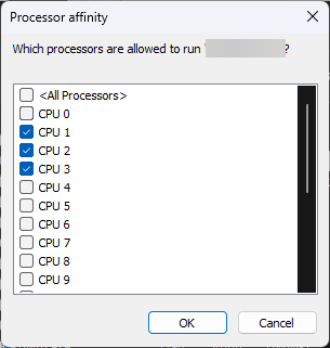 Processor affinity