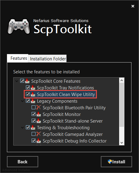 SCPTOOL - Uninstall DS4Windows