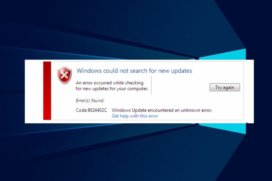 How to Fix Windows Update Error Code 8024402 - Windows Report