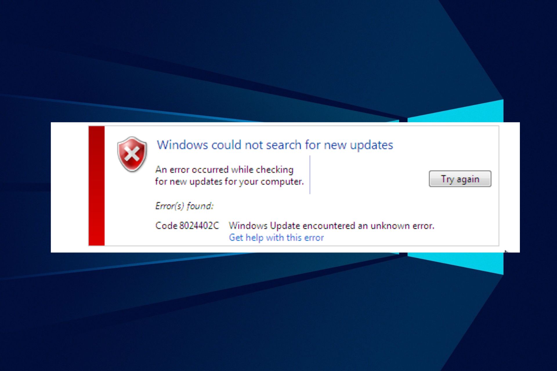 windows updates error code 8024402c