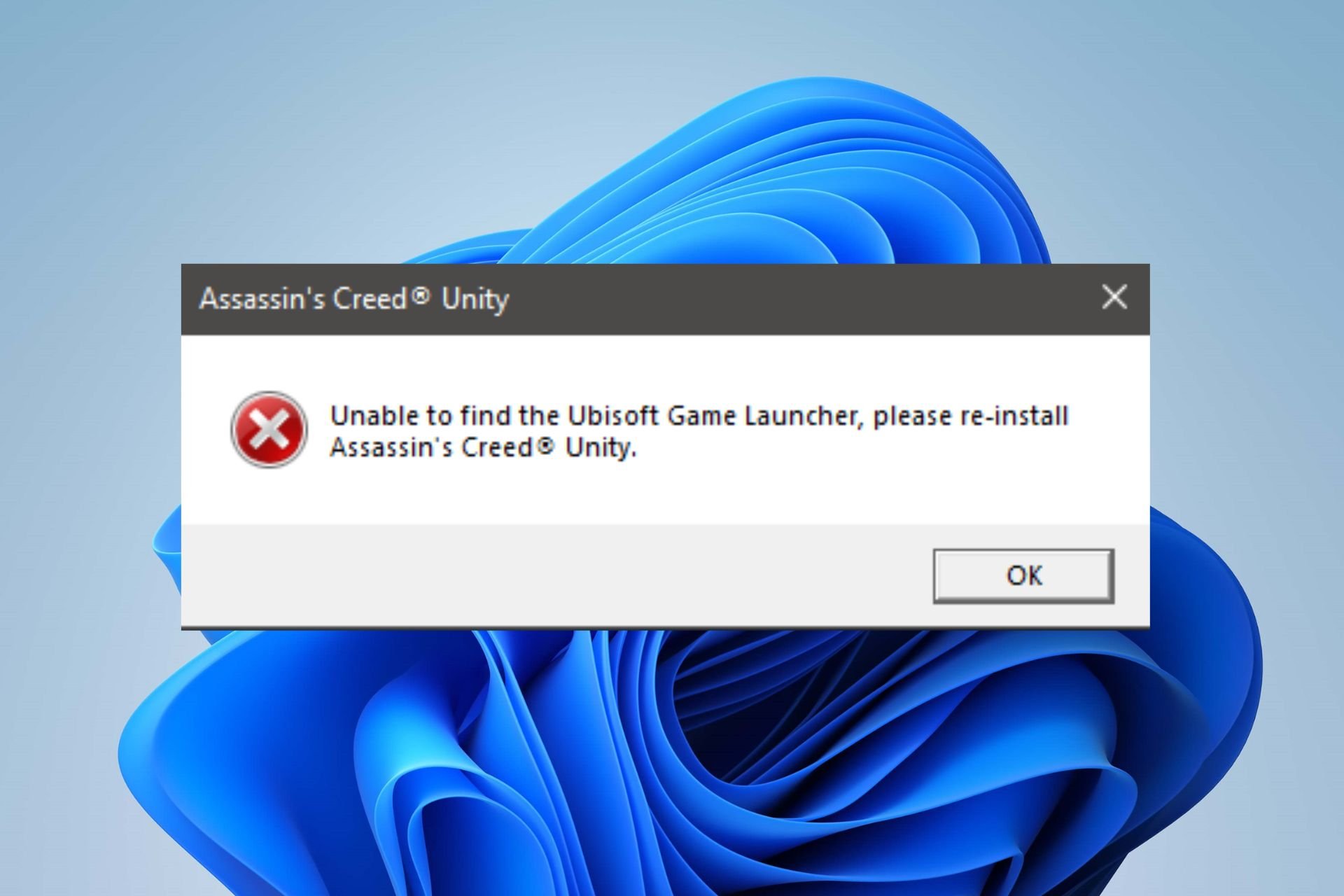 unable to find the ubisoft game launcher
