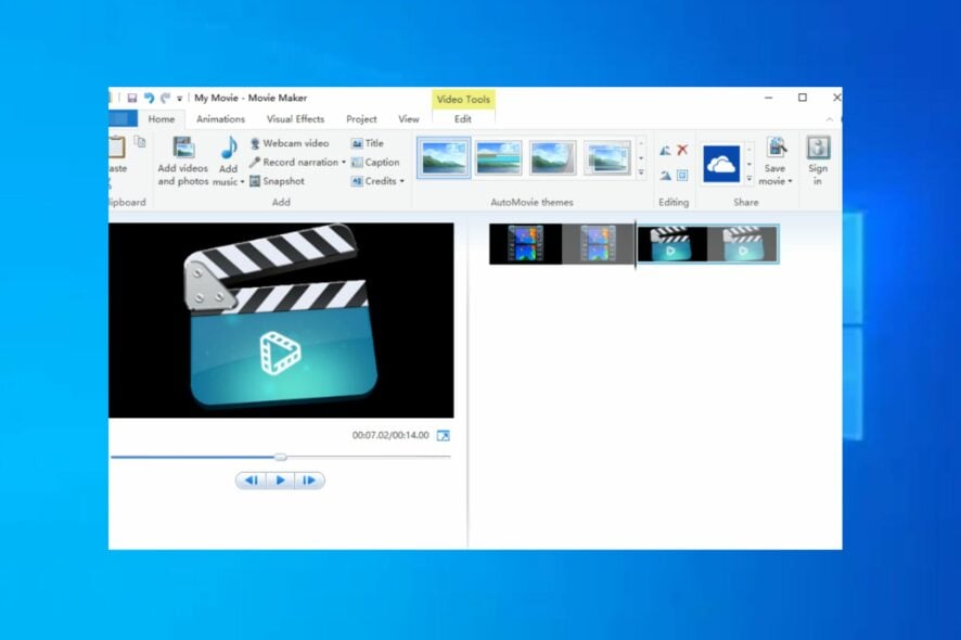 how to reverse a video in windows movie maker