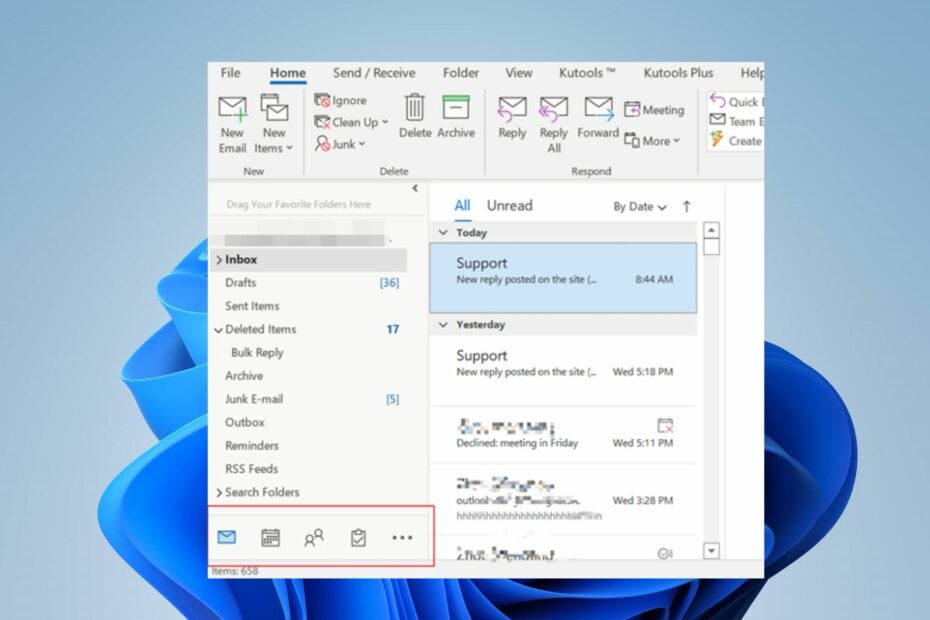 How to Move Your Outlook Toolbar From Side to Bottom