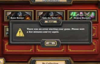 hearthstone there was an error starting your game