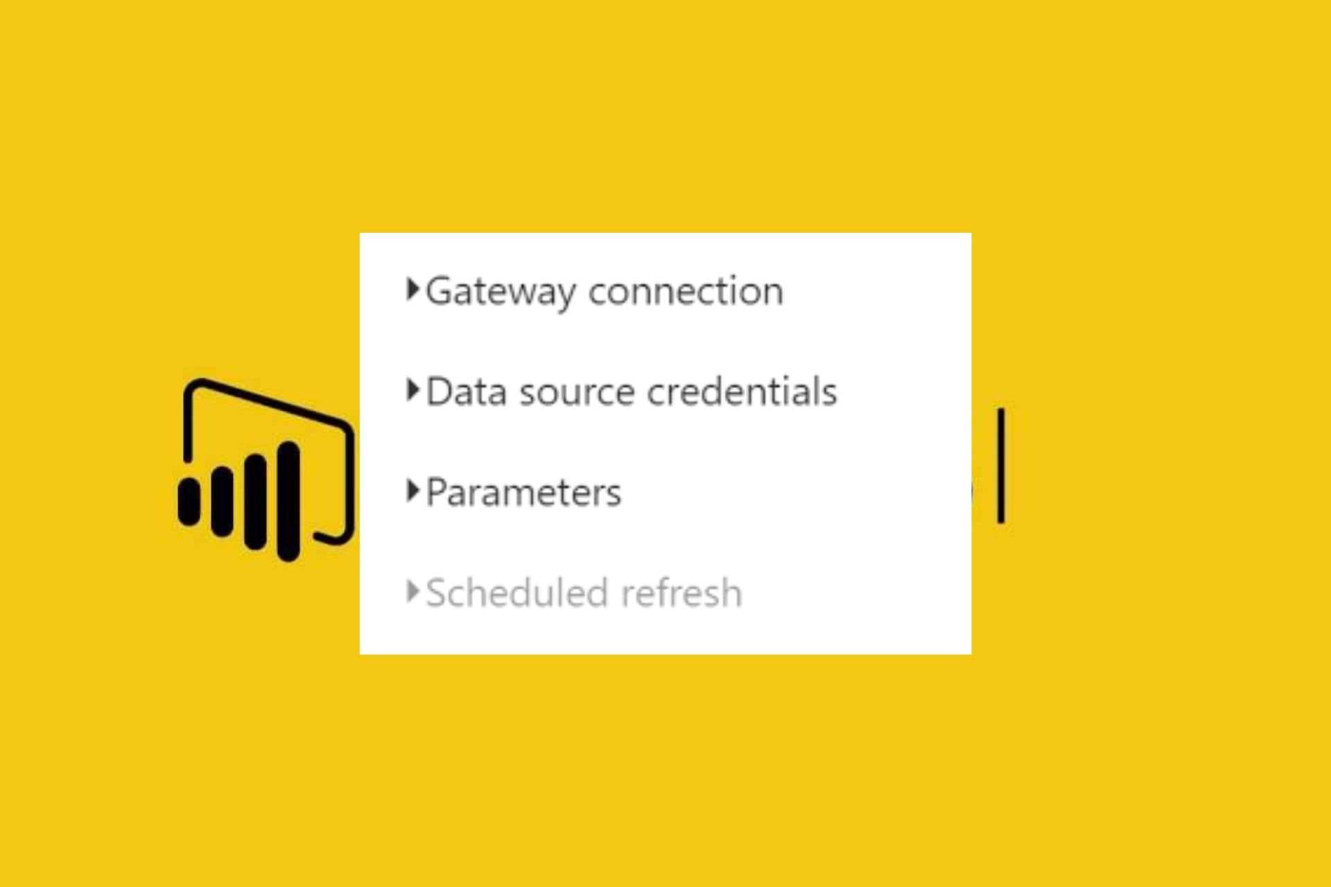 power bi scheduled refresh greyed out