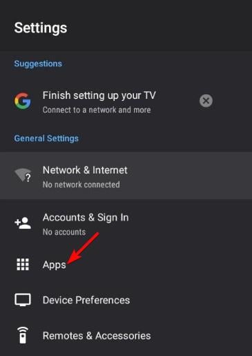 android TV apps