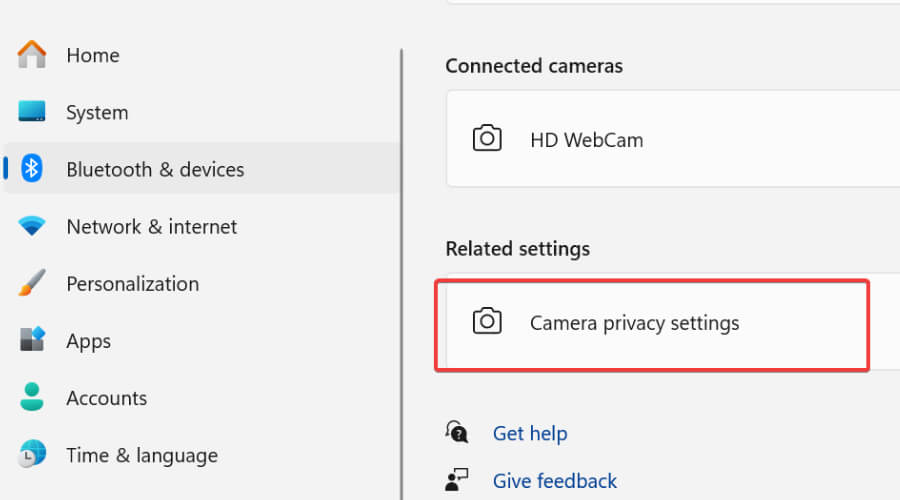 camera privacy settings