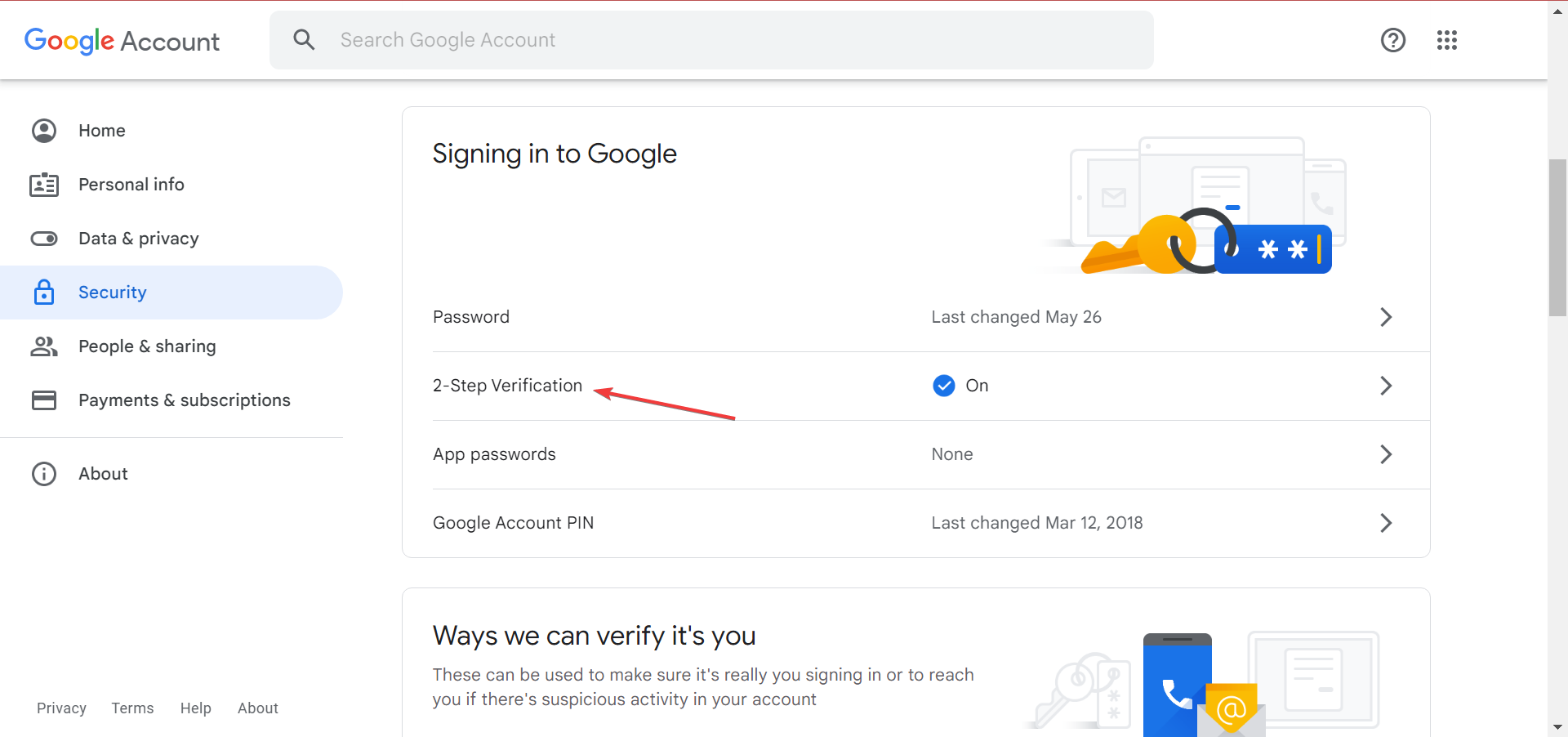 2-step verification to fix outlook keeps asking for gmail password