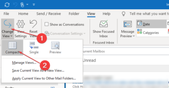 outlook view changed preview