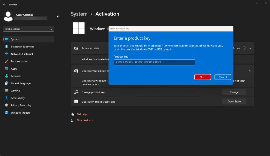 Activation Error Code 0x803f7001 Windows 11 [Fixed in 3 Min]