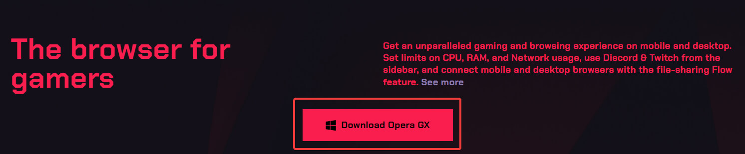 opera gx web download