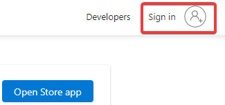 sign in to microsoft store account