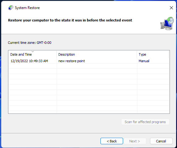 System Restore tool unable to reset your pc a required drive partition is missing