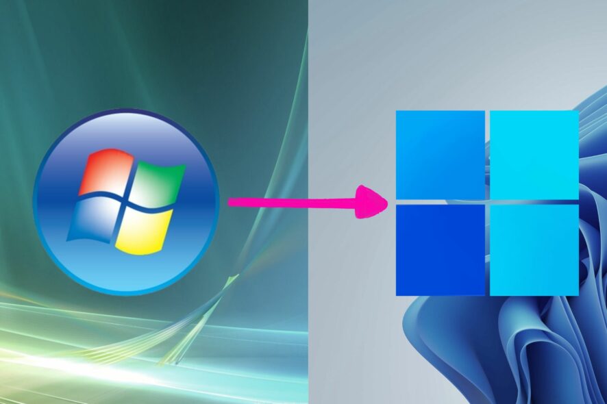 Windows Vista to Windows 11 upgrade featured