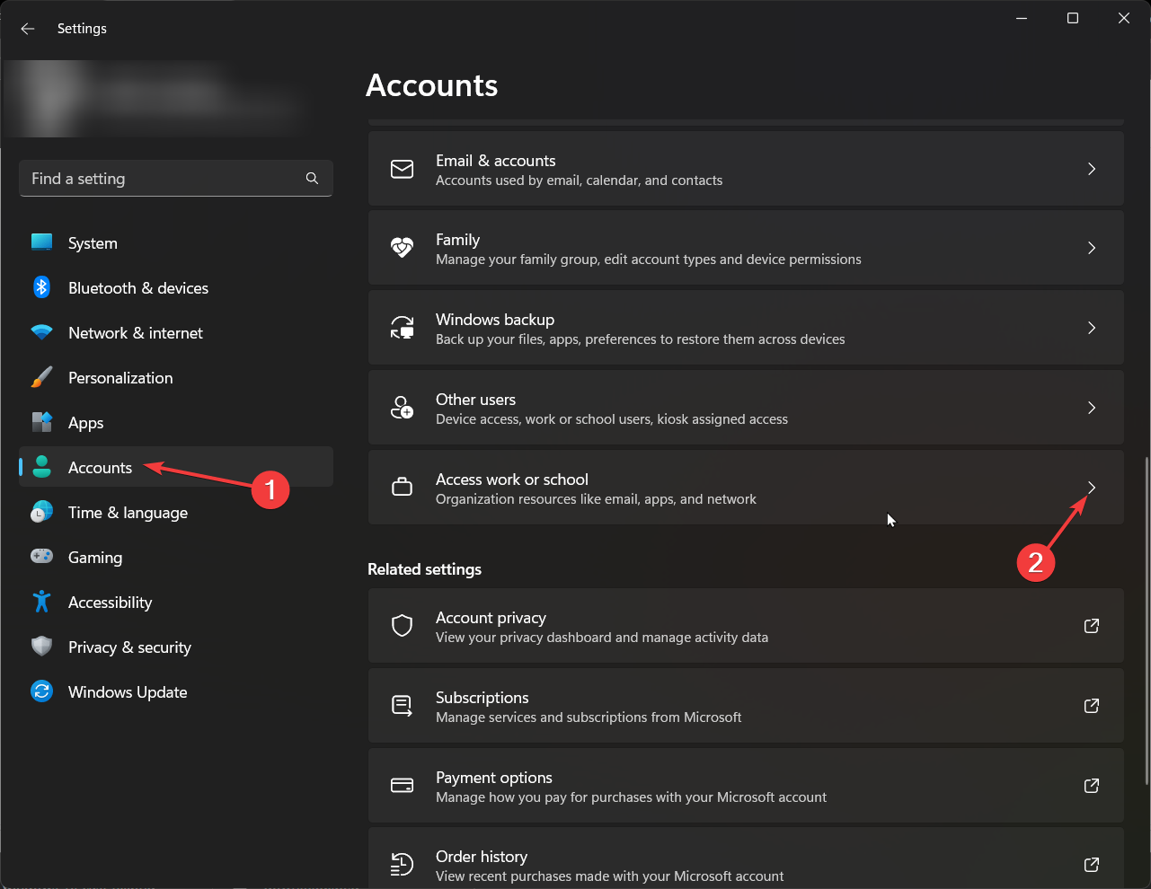 Accounts - join windows 11 to domain