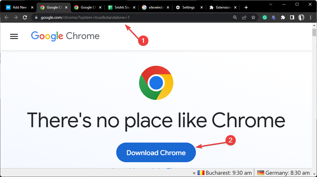 Chrome -another operation on google chrome is in progress