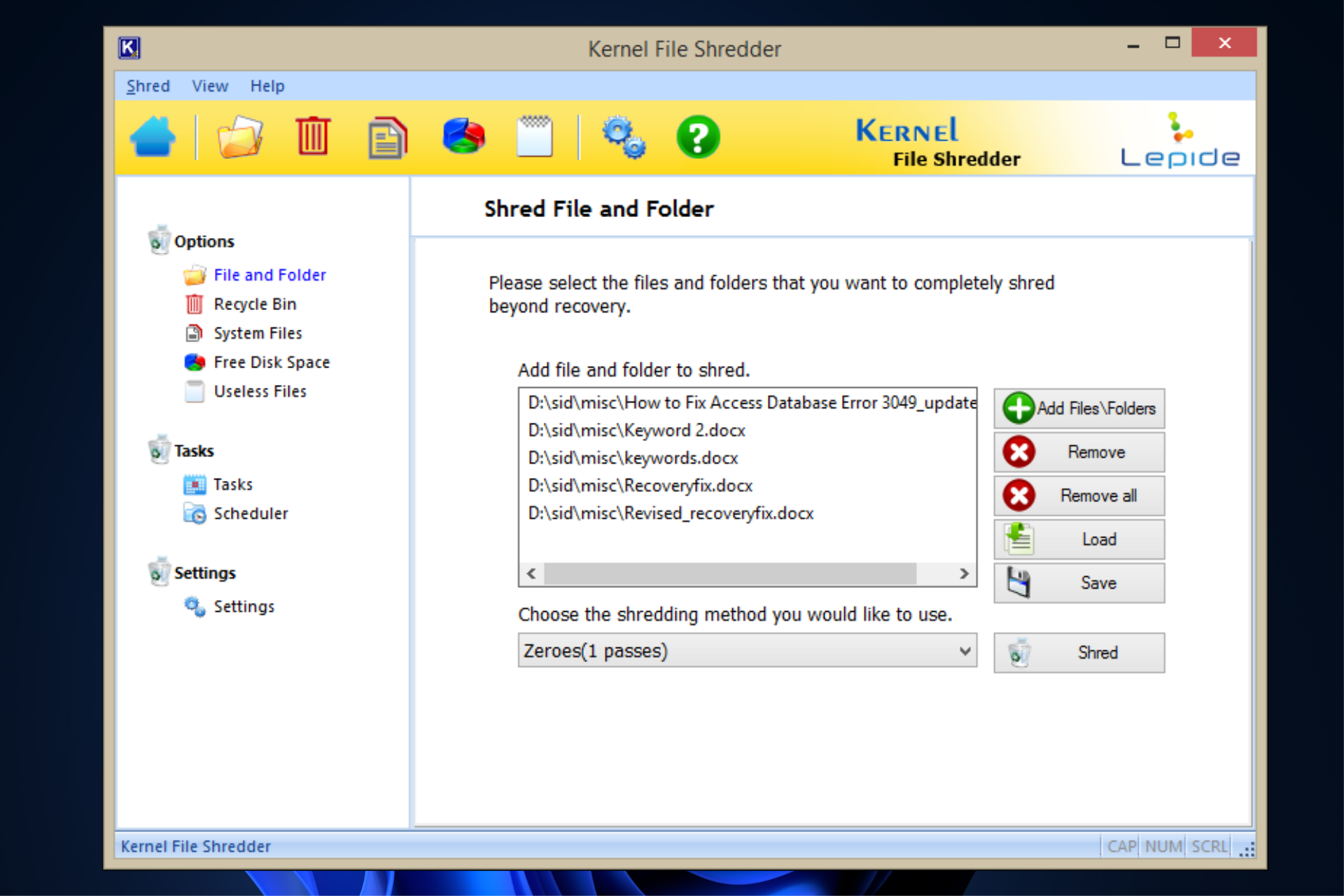 File shredder Windows 11
