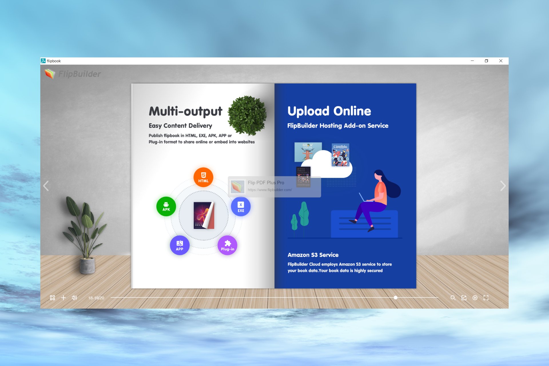 Create books with Flip PDF Plus Pro