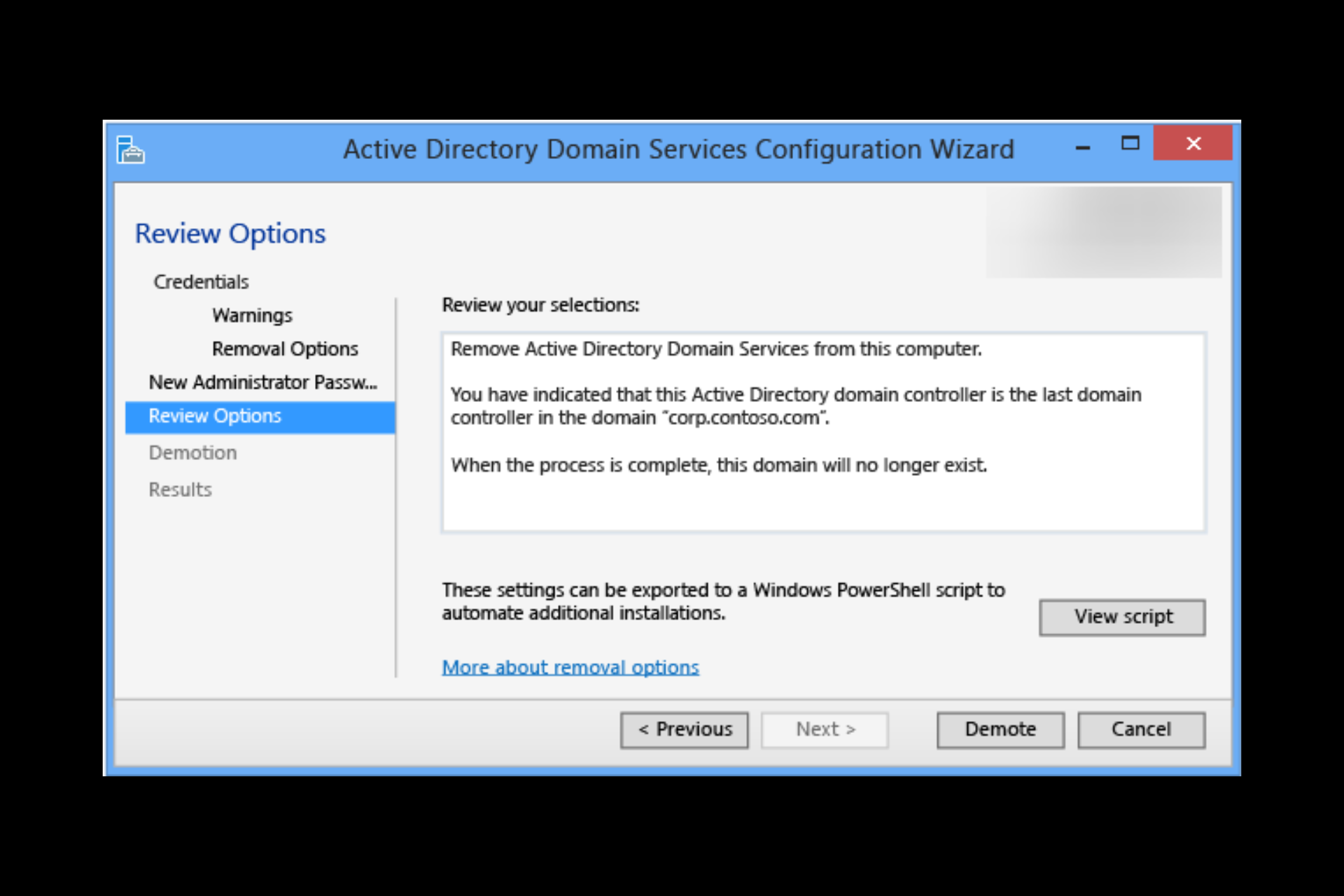 How to Demote A Domain Controller on Windows Server