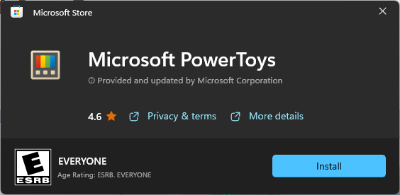 PowerToys Windows 11 をインストールします。 