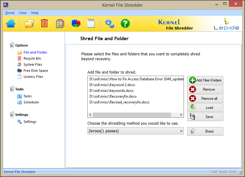 カーネル ファイル シュレッダー - 最高のファイル シュレッダー Windows 11
