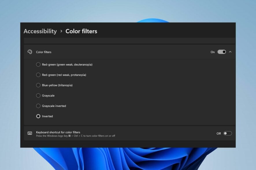how to invert colors on windows 11