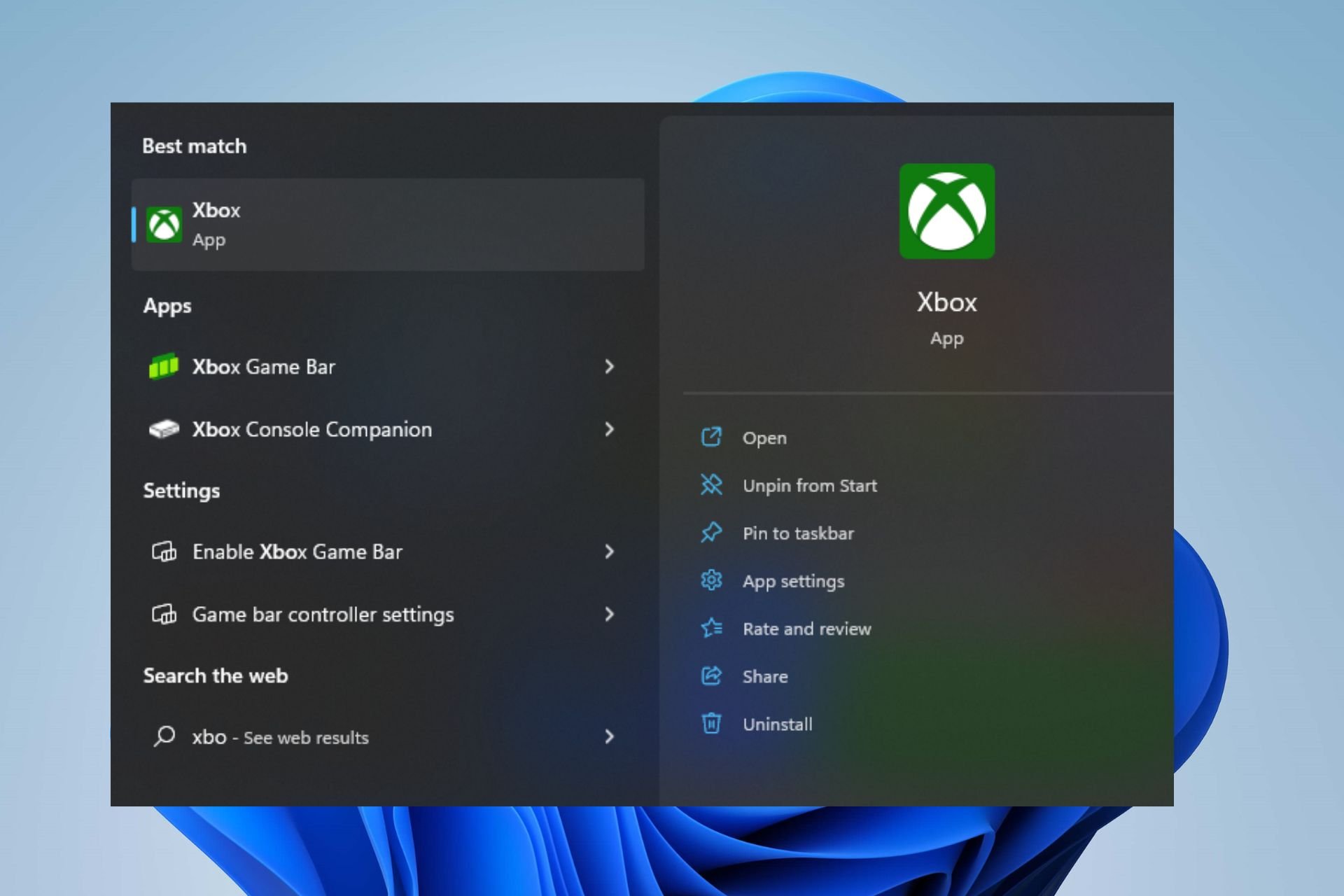 xbox app not starting windows 11