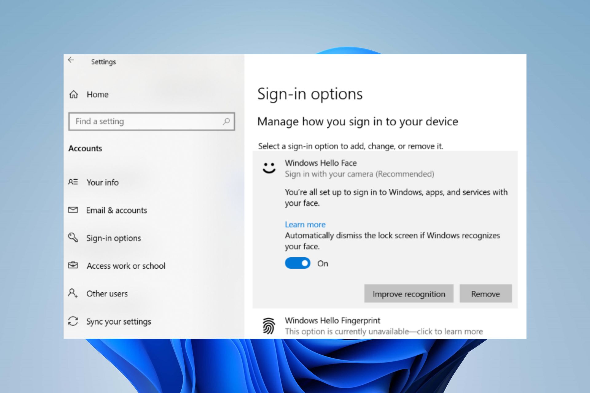 3 Quick Ways to Turn Off Face Detection on Windows 10   11 - 27