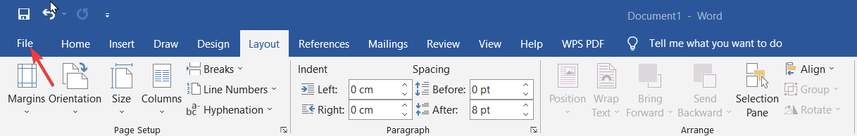 File menu_custom paper size windows 11