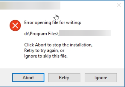 Opening file error
