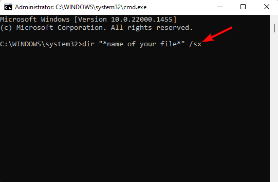 run command in command prompt to open file location