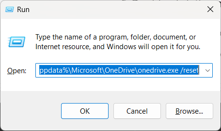 Run command - Update One Drive -DesktopWindowXamlSource empty window