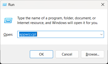 Programs and Features - DesktopWindowXamlSource empty window