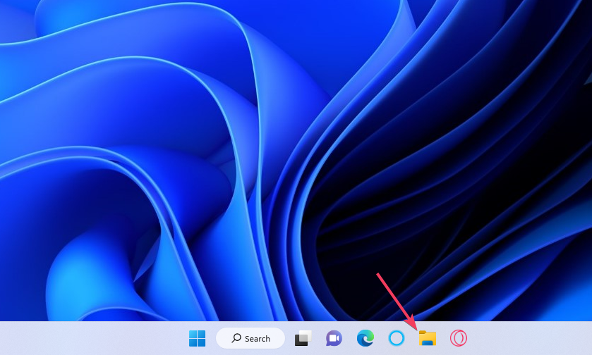 File Explorer button windows 11 desktop icons not showing