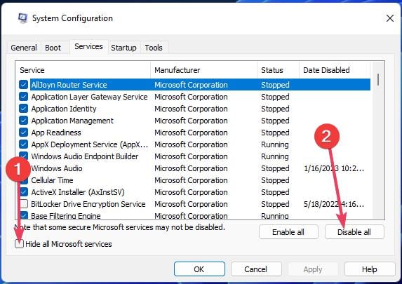 Disable all button windows 11 copy paste not working