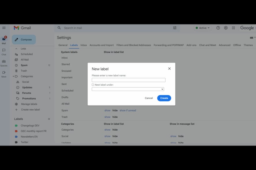 how to move mail from inbox to label in gmail automatically