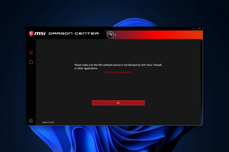 how to fix msi dragon center firewall error