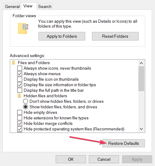 The Restore Defaults buttonfile explorer preview pane not working windows 11