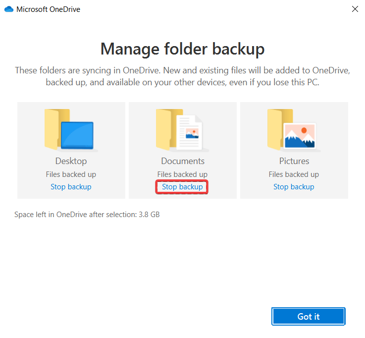 OneDrive Windows 11からフォルダーを抽出する