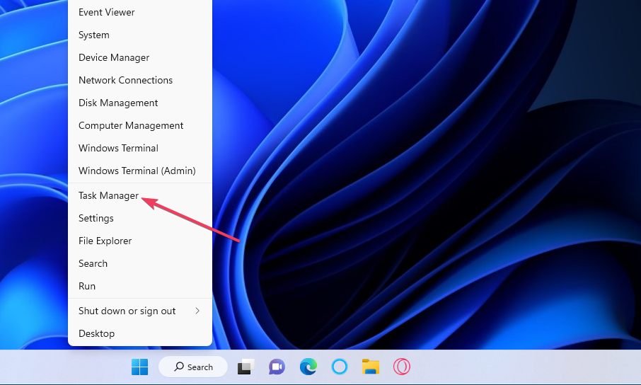 Windows 11 タスク マネージャーのデスクトップ アイコンが表示されない