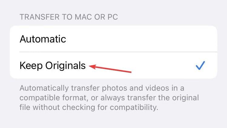 keep originals to fix iphone photos Something went wrong