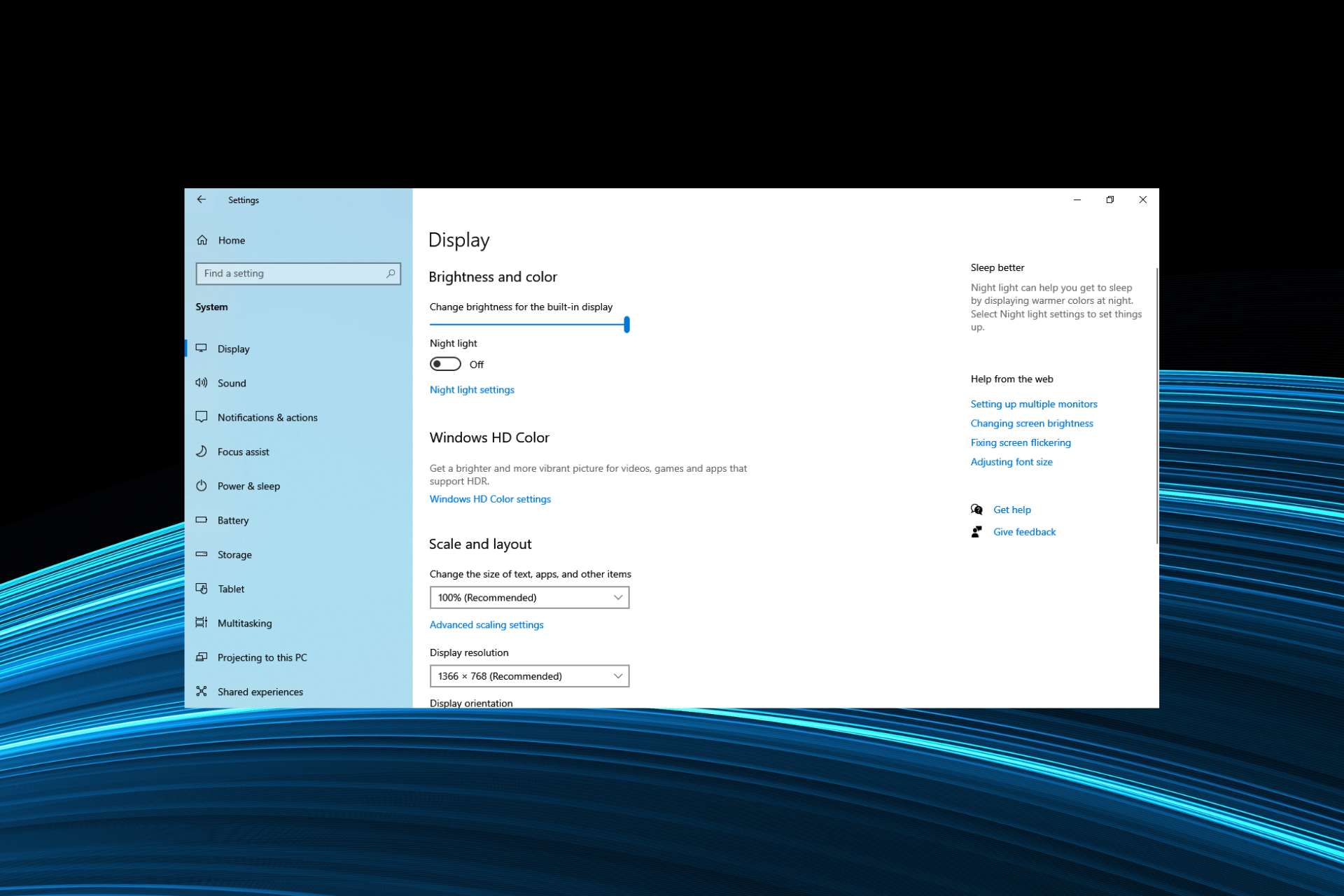 laptop brightness control windows 7