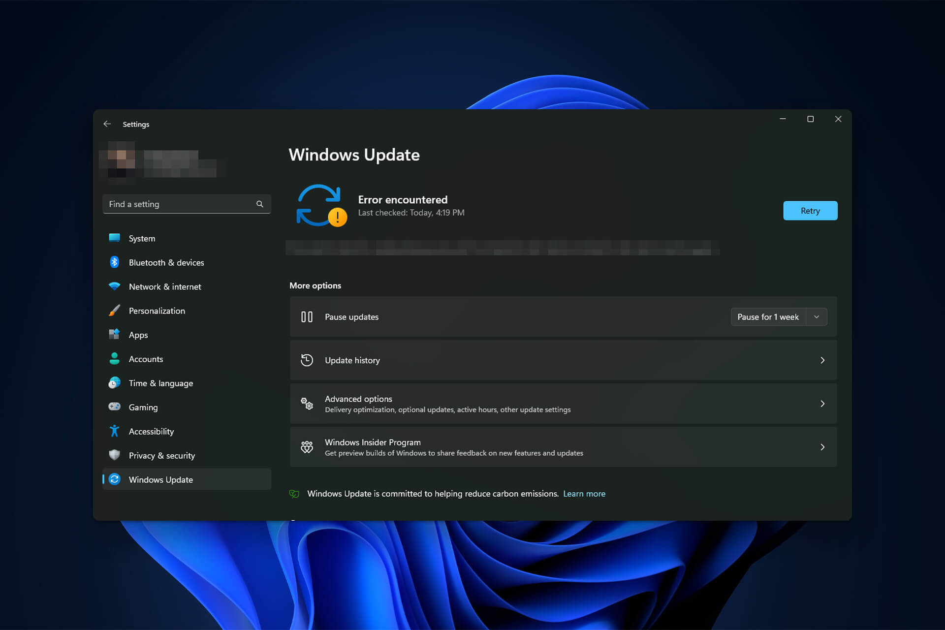 how to fix windows 11 update error 0xc1190011f