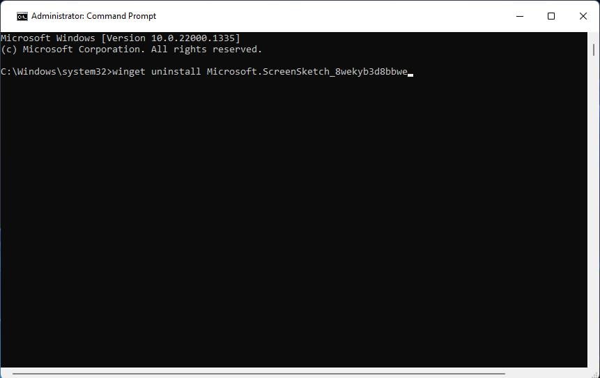 winget command reinstall snipping tool windows 11