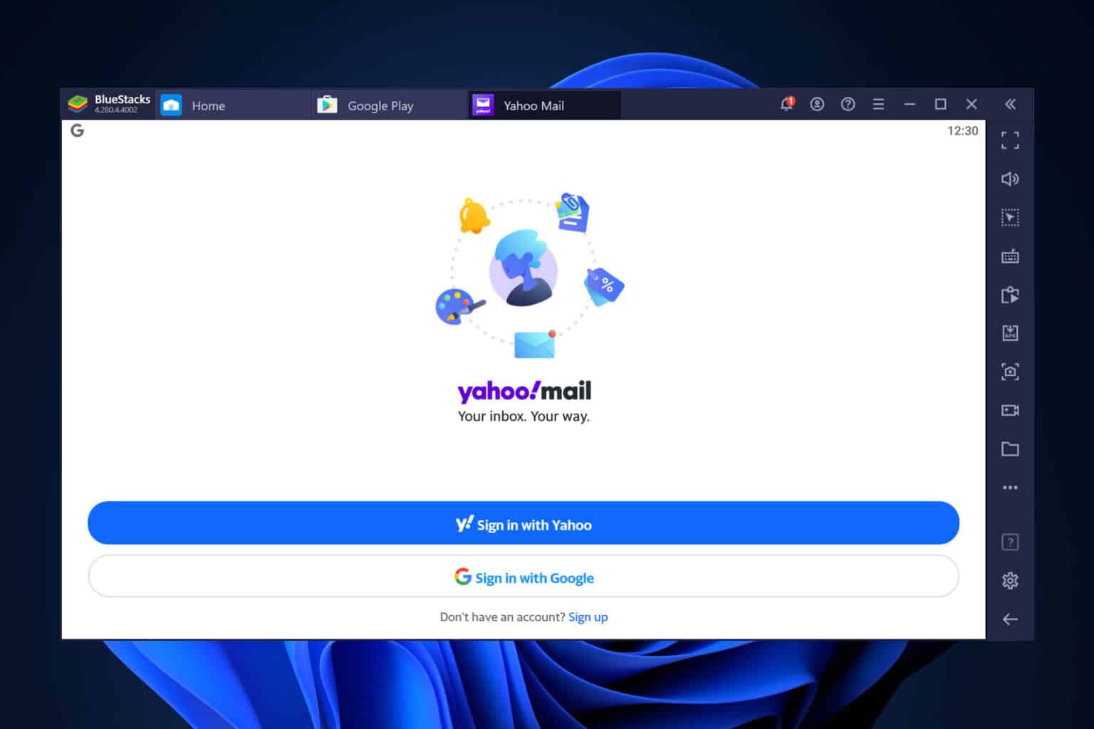 yahoo mail app on windows