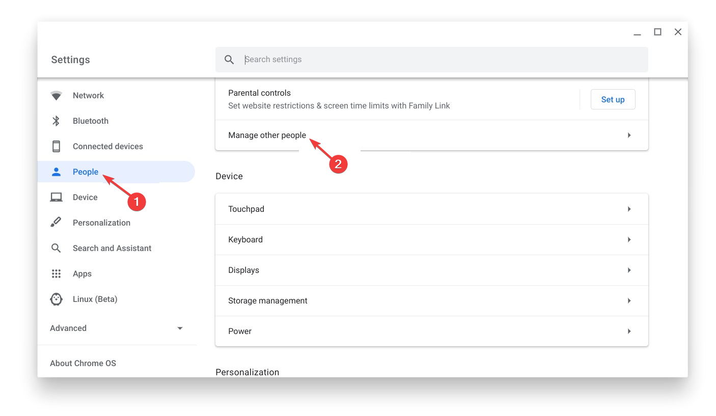 Chrome OS Manage Others - Chromebook で管理者をバイパスする方法