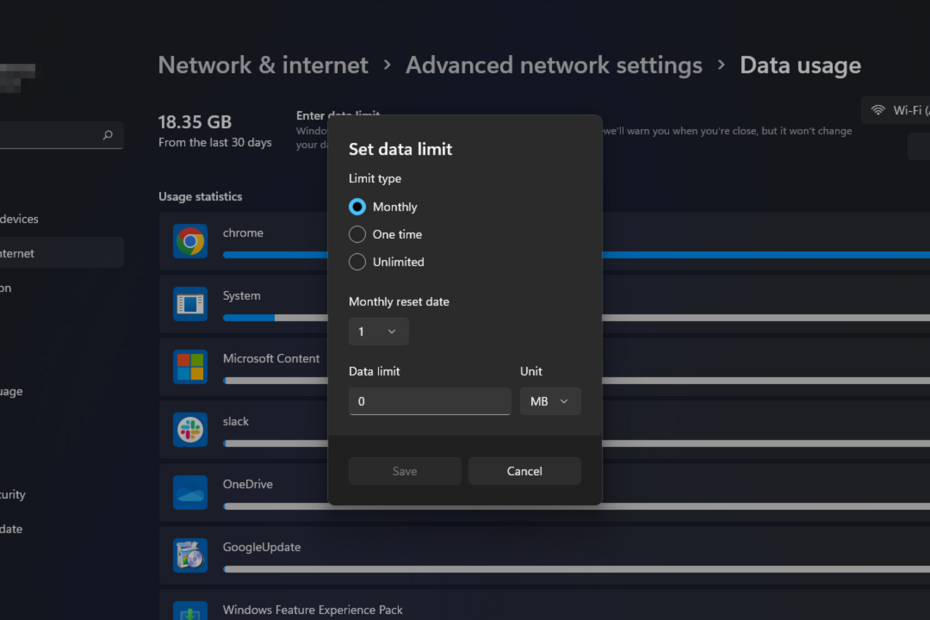 windows 11 network speed limit